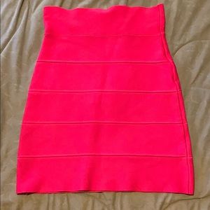 Bcbg max azria pink bandage skirt